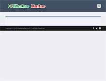 Tablet Screenshot of khabarraftar.com